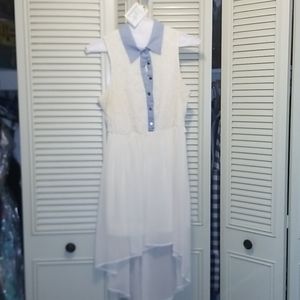 Hi/lo lace dress